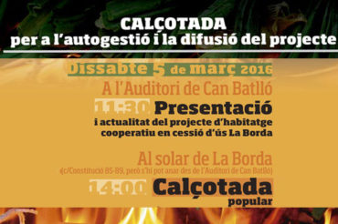 Calçotada de la Borda dissabte 5 de març a Can Batlló