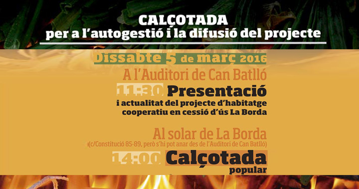 Calçotada de la Borda dissabte 5 de març a Can Batlló