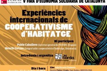 Xerrada “Experiències internacionals de cooperativisme d’habitatge”