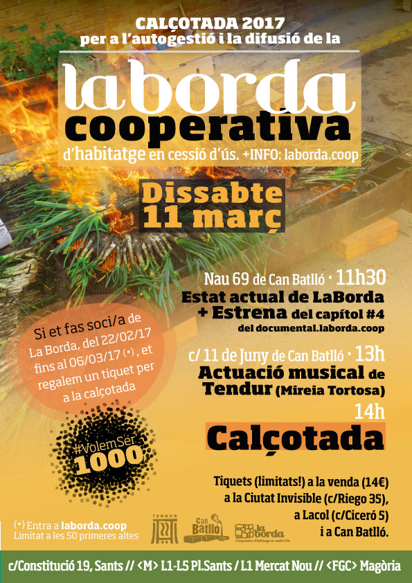 Ja està aquí la calçotada de La Borda!