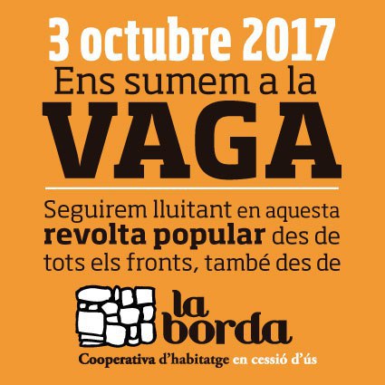 Ens sumem a la vaga general!!